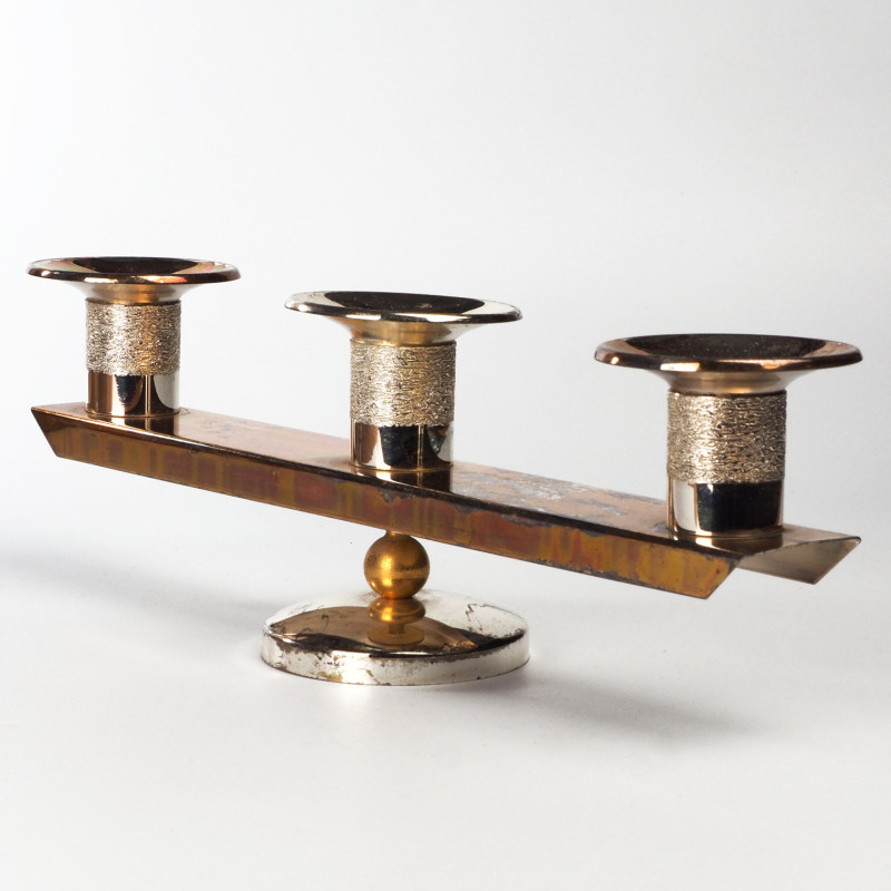 Posrebrzany świecznik BSF