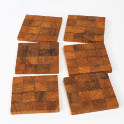 Teakowe podkładki pod napoje