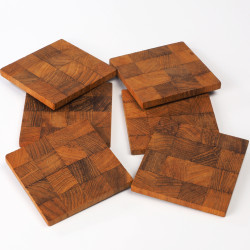 Teakowe podkładki pod napoje