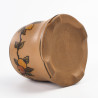 Angielski ceramiczny kubek do kawy sgraffito