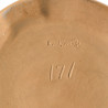 Angielski ceramiczny kubek do kawy sgraffito