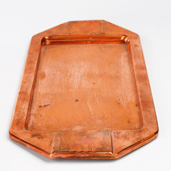 Miedziany garnitur zestaw do kawy herbaty Art Deco