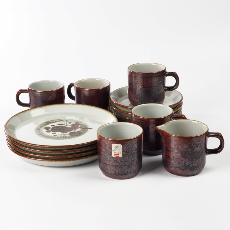 Ceramiczny serwis śniadaniowy kawowy Thule Désirée