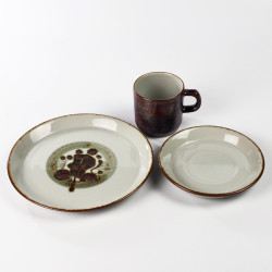Ceramiczny serwis śniadaniowy kawowy Thule Désirée
