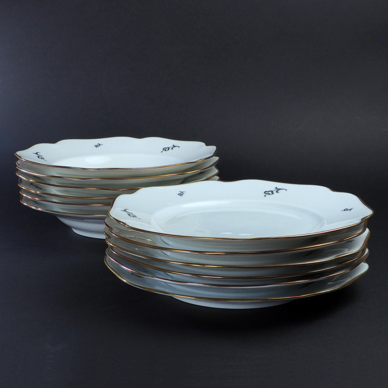 Porcelanowe talerze KP Karlskrona