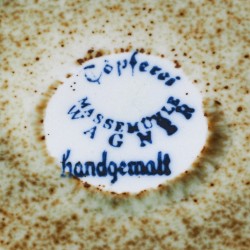 Ceramiczny talerz Eugen Wagner Topferei Massemuhle