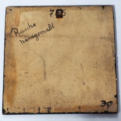 Duży ozdobny kafel pelikan Ruscha Keramik