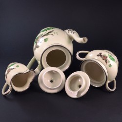 Porcelanowy garnitur Green Vallo Kjobenhavns Porcellains Maleri